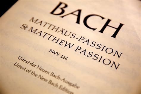 Overweldigend klein (2) – Matthäus-passion (J.S. Bach)